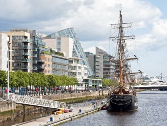 CCD Exterior Daytime View from Southside West with Jeanie Johnston Boat.jpg